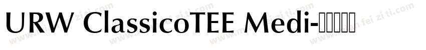 URW ClassicoTEE Medi字体转换